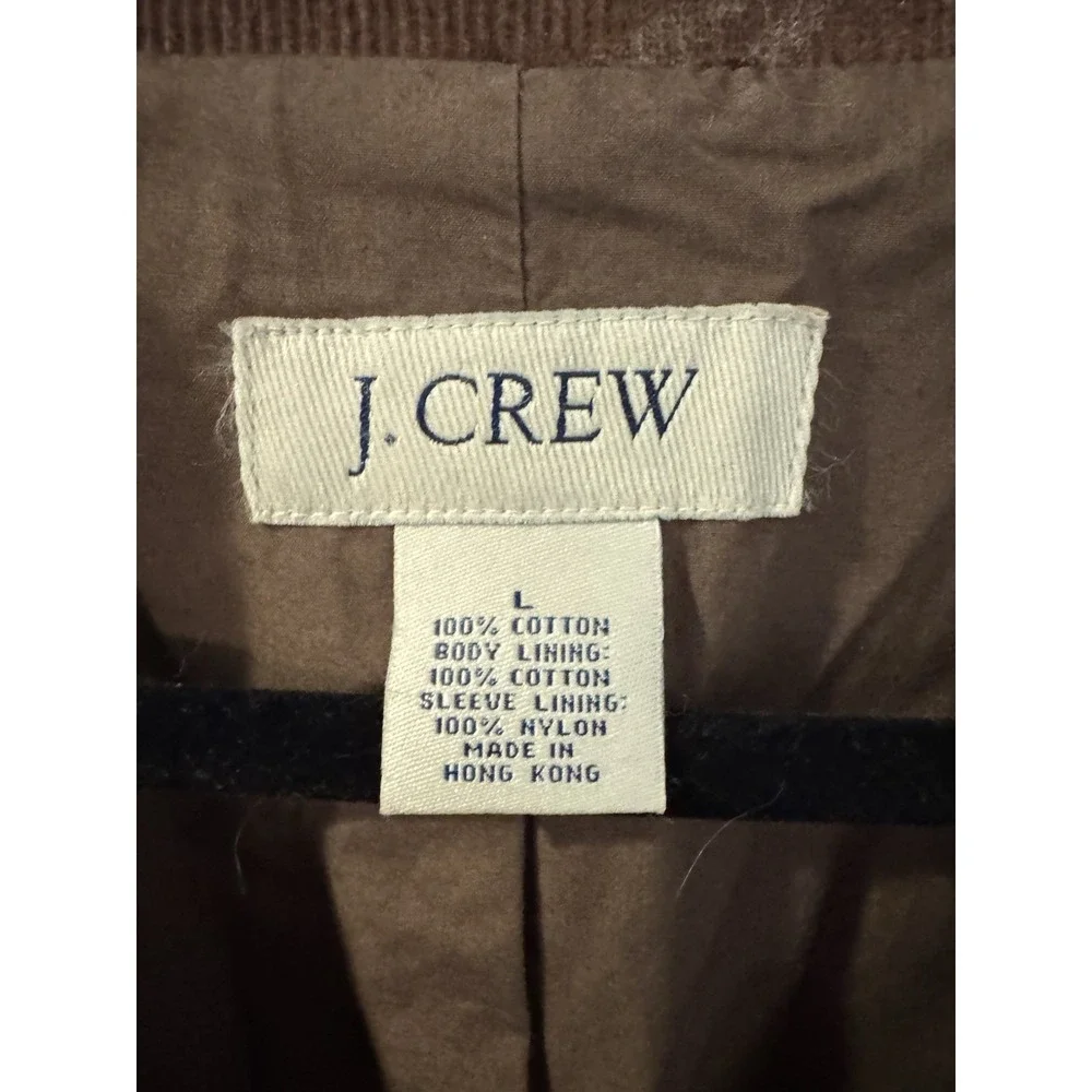 Vintage J Crew Men's Corduroy Jacket Size‎ L Brown Hong Kong